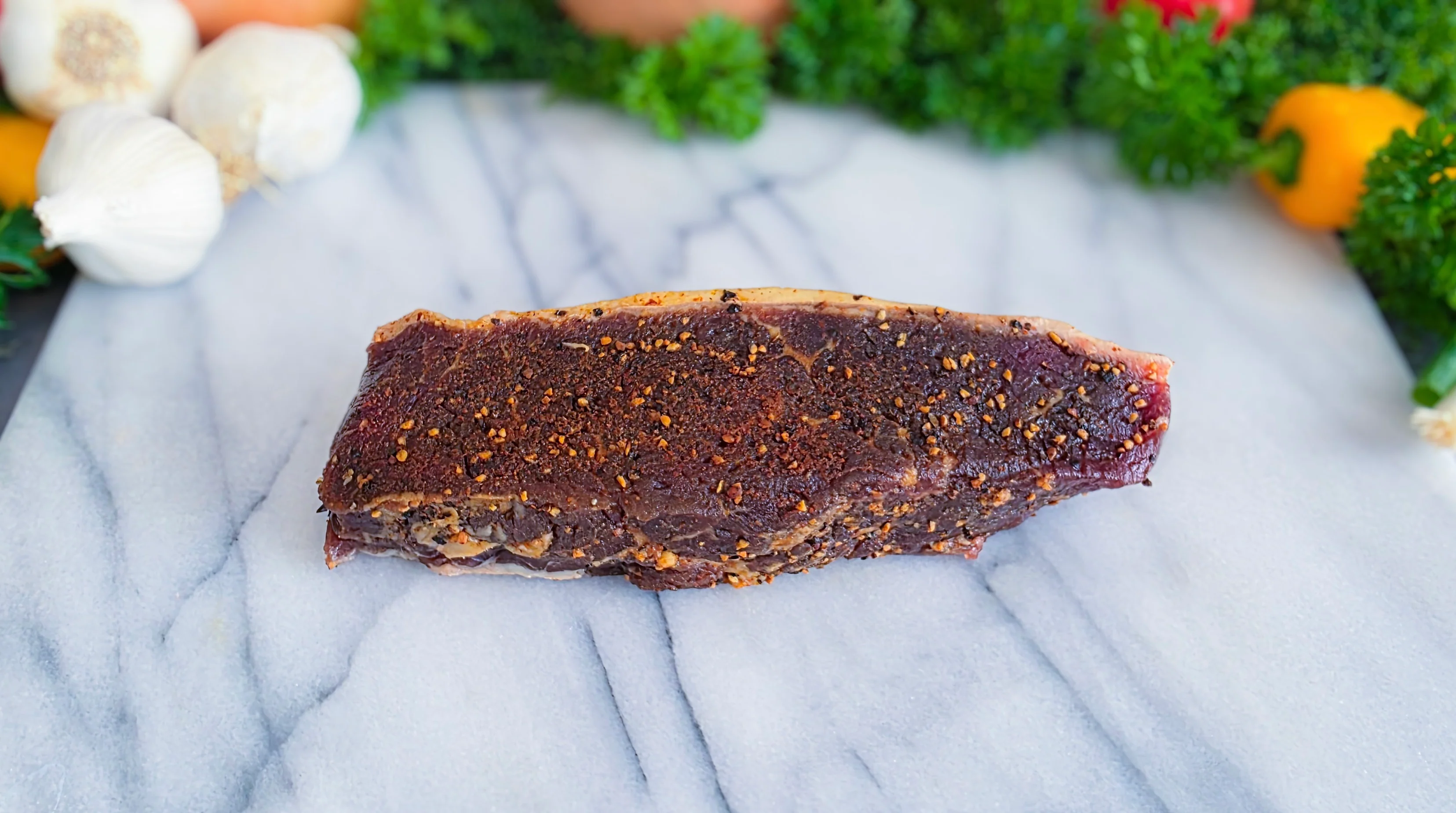 Grassfed NY Strip Steak - Aged With Grill Salt