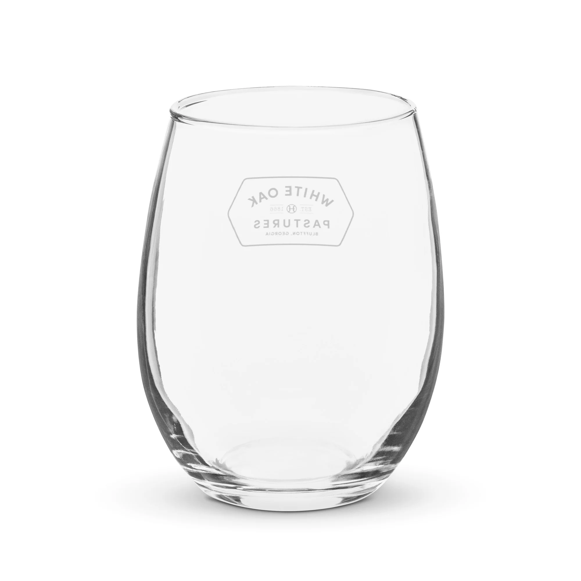 White Oak Pastures Stemless Wine Glass - Image 2